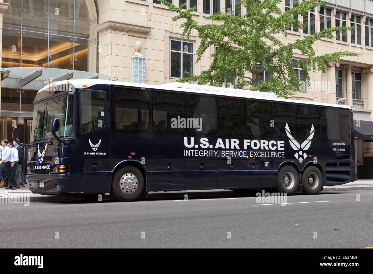 US Air Force bus - Washington DC, Stati Uniti d'America Foto Stock