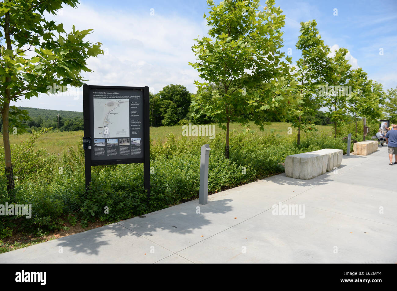 SHANKSVILLE, PENSYLVANIA - luglio 18-2014: 93 National Memorial fuori Shanksville, PA dove Regno volo 93 si è schiantato sul 9-11 Foto Stock