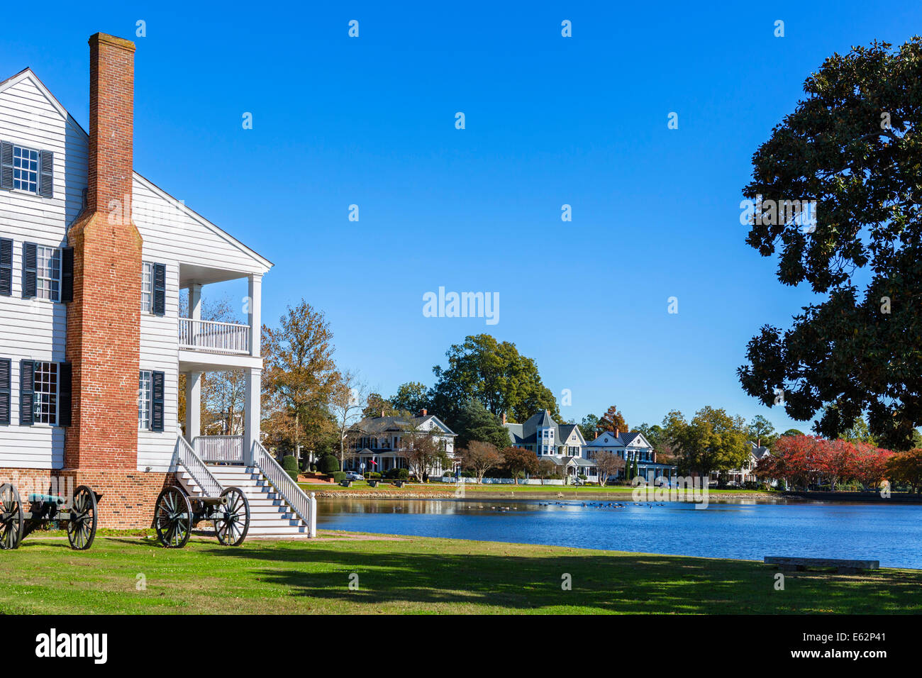 La casa Barker-Moore sul lungomare in Edenton, Albemarle regione, North Carolina, STATI UNITI D'AMERICA Foto Stock