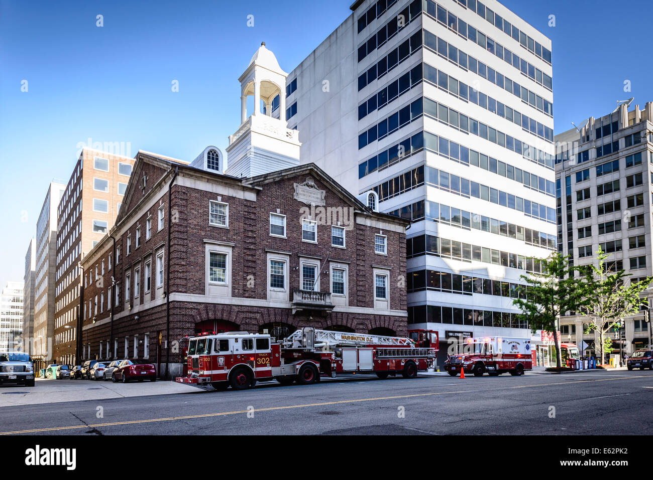Tredicesima strada Firehouse, 1018 13th Street NW, Washington DC Foto Stock
