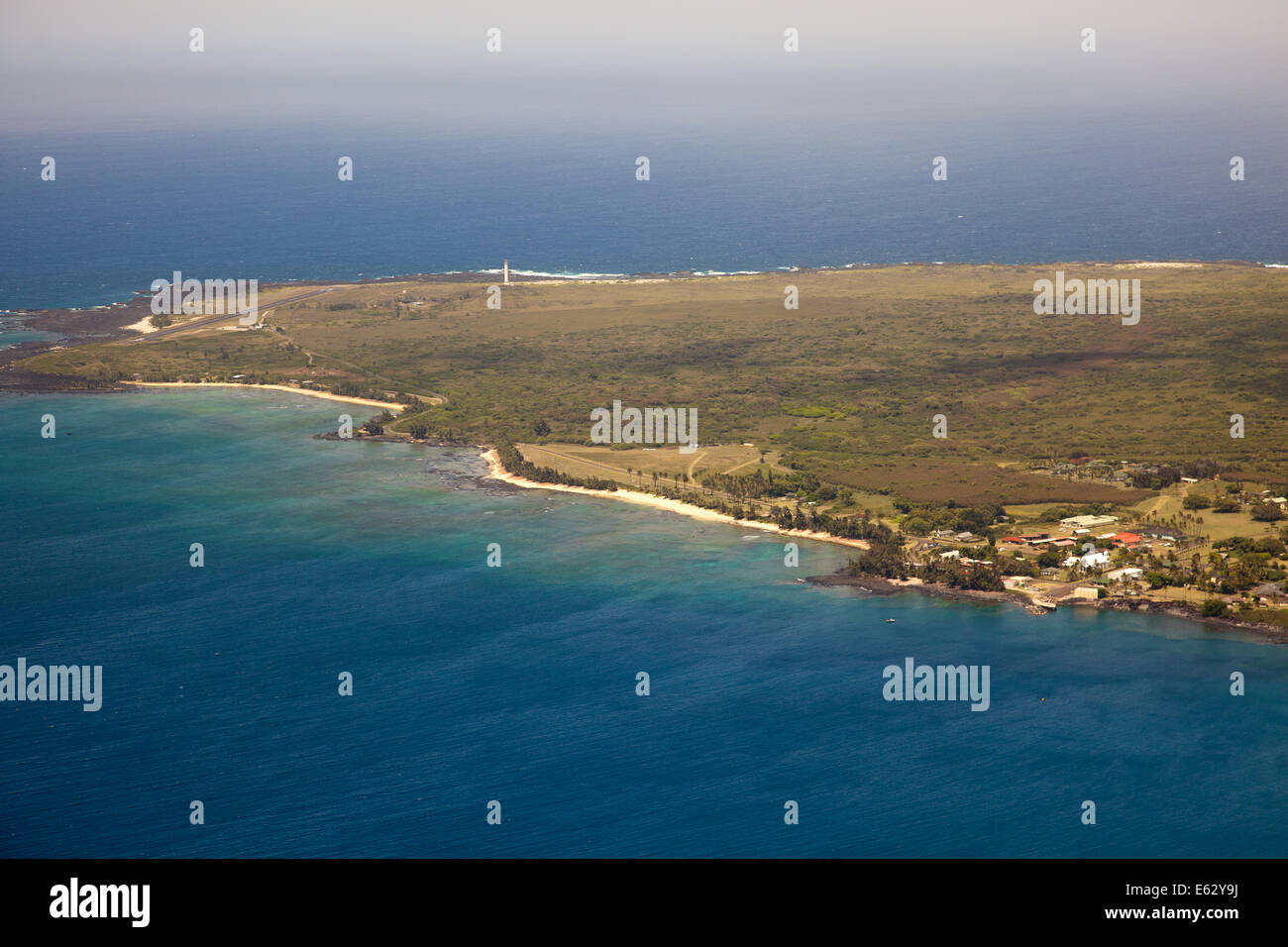 Vista aerea di Molokai Hawaii Foto Stock