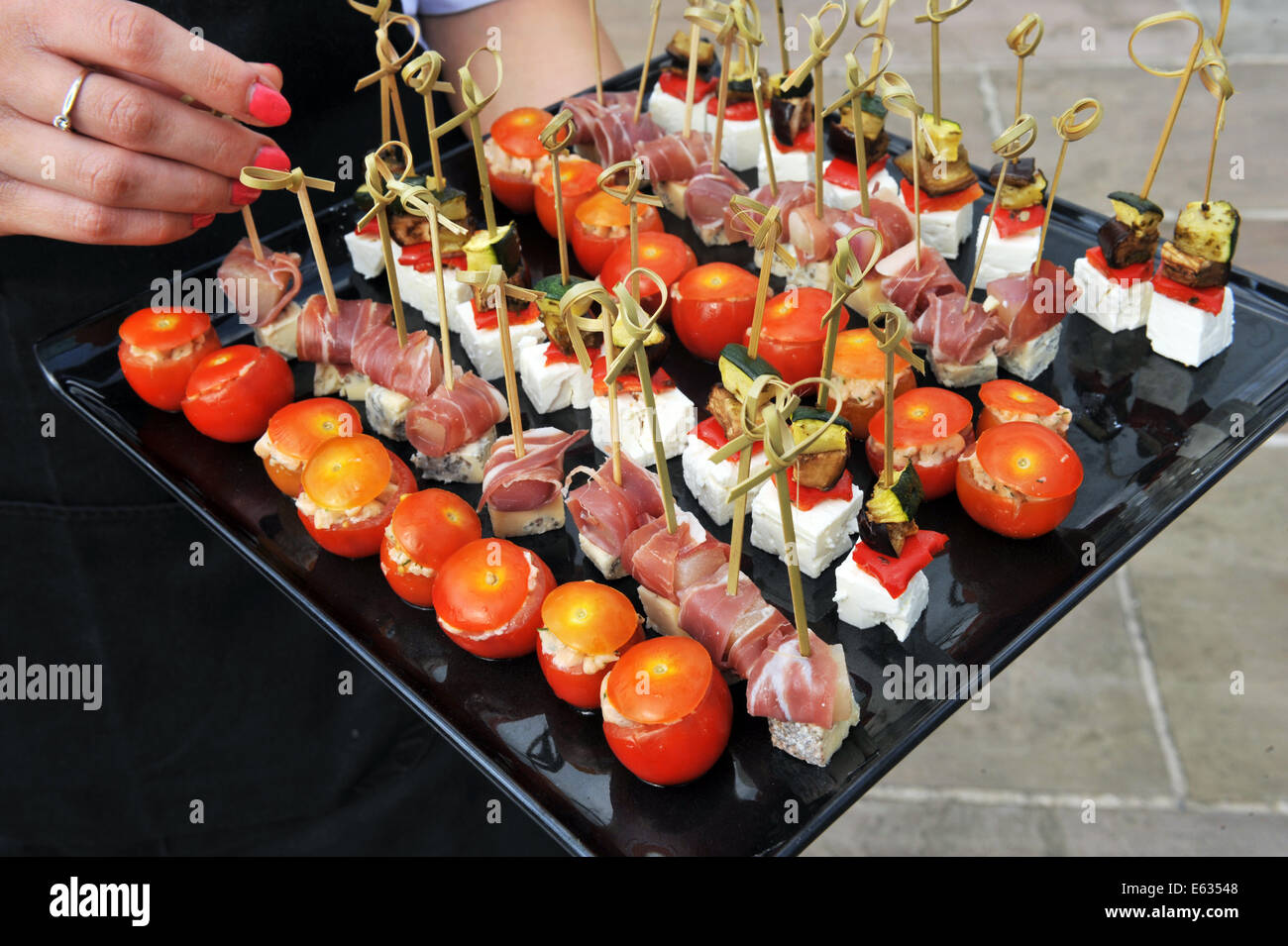 Canapé display a un matrimonio REGNO UNITO Foto Stock