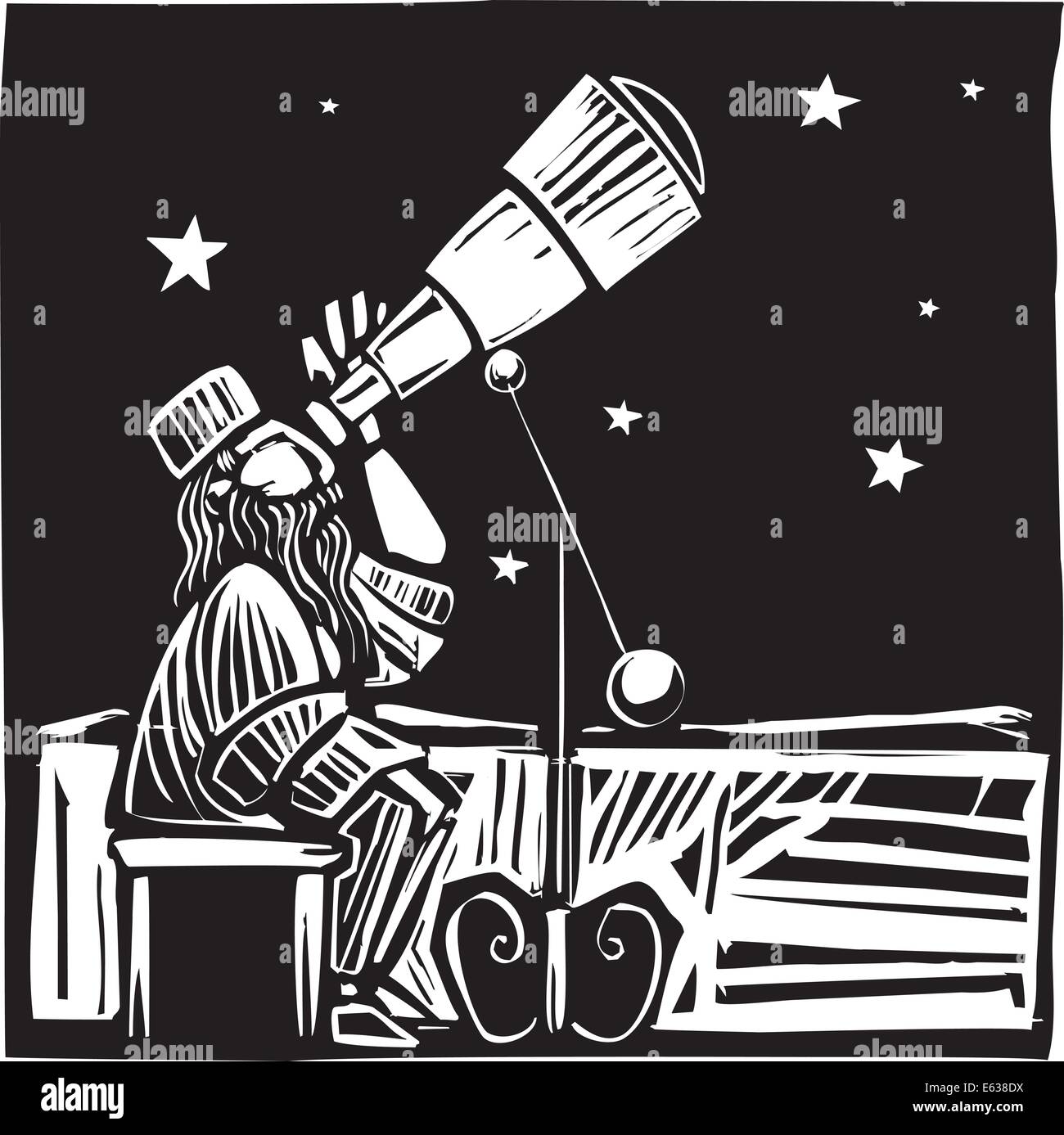 Astronomo e astrologo Immagini Vettoriali Stock - Alamy