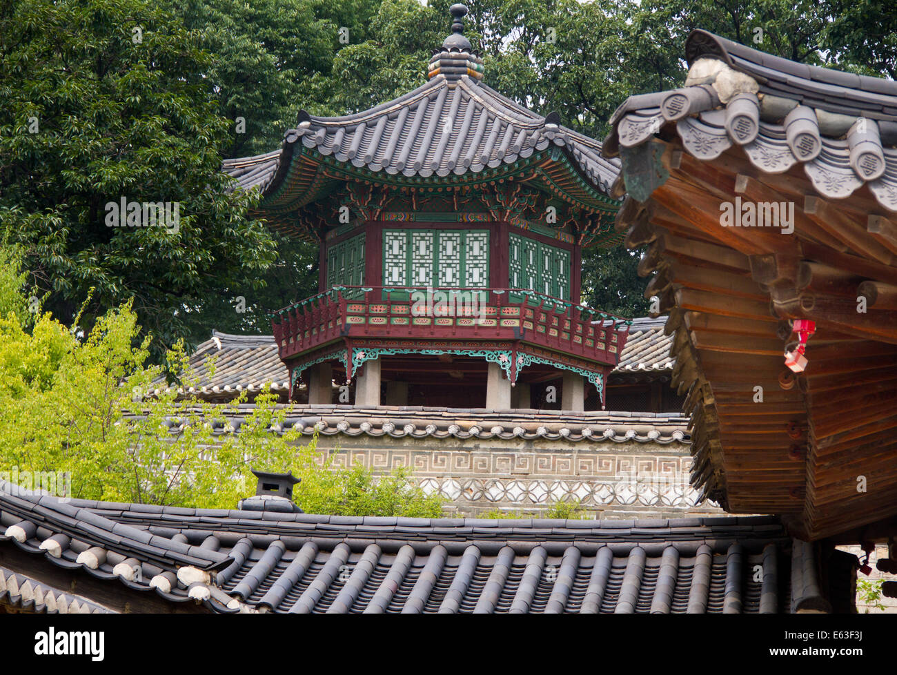 Palazzo di Changdeokgung, nella capitale sudcoreana Seul Foto Stock