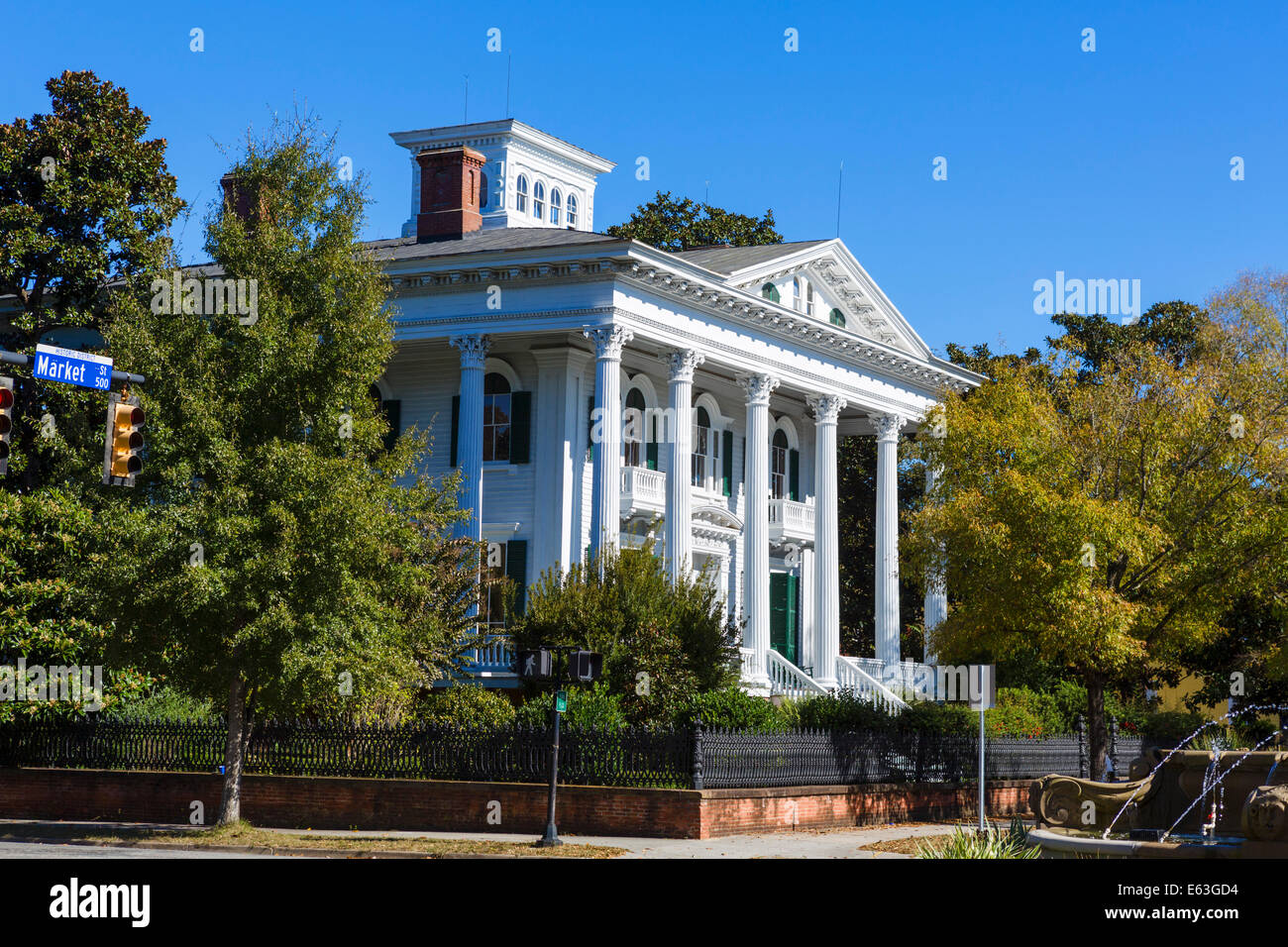 Bellamy Mansion su Market Street nel centro storico di Wilmington, Carolina del Nord, STATI UNITI D'AMERICA Foto Stock