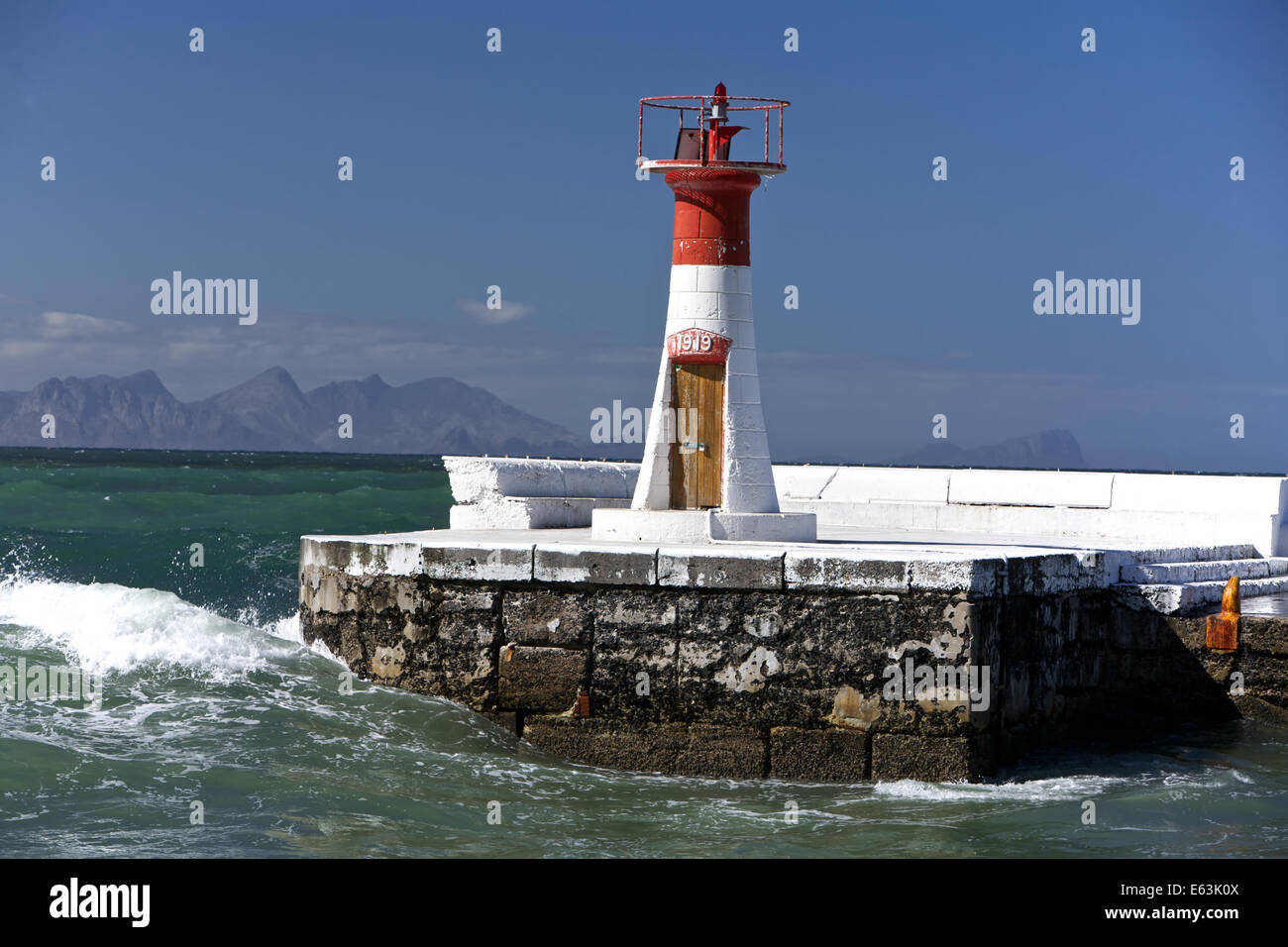 Torri faro nel gancio di pesce di Città del Capo in Sud Africa Foto Stock