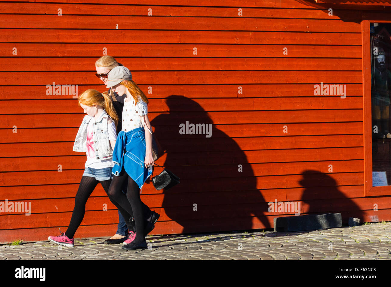 Bryggen,Bergen, Norvegia Foto Stock