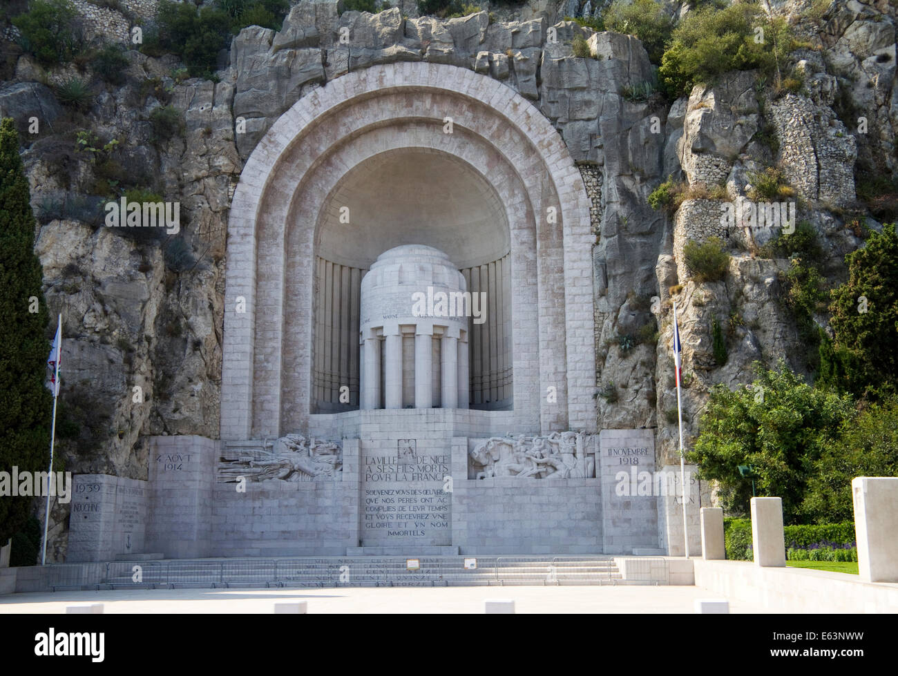 Monument Aux Morts War Memorial a Nizza Francia Foto Stock