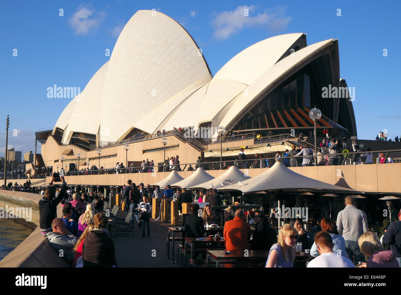 La Sydney Opera House e su un giorno di agosto,l'australia Foto Stock