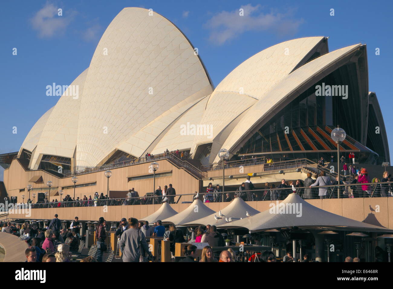 La Sydney Opera House e su un giorno di agosto,l'australia Foto Stock