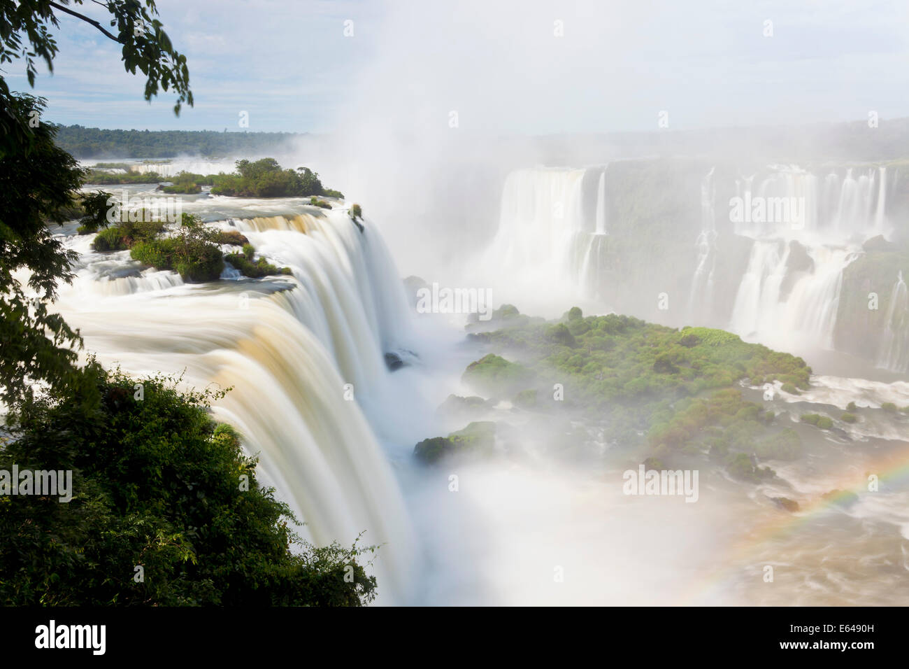 Iguacu () Iguazu Falls, cataratta Foz do Iguacu, Parana, Parco Nazionale di Iguazu, Brasile Foto Stock