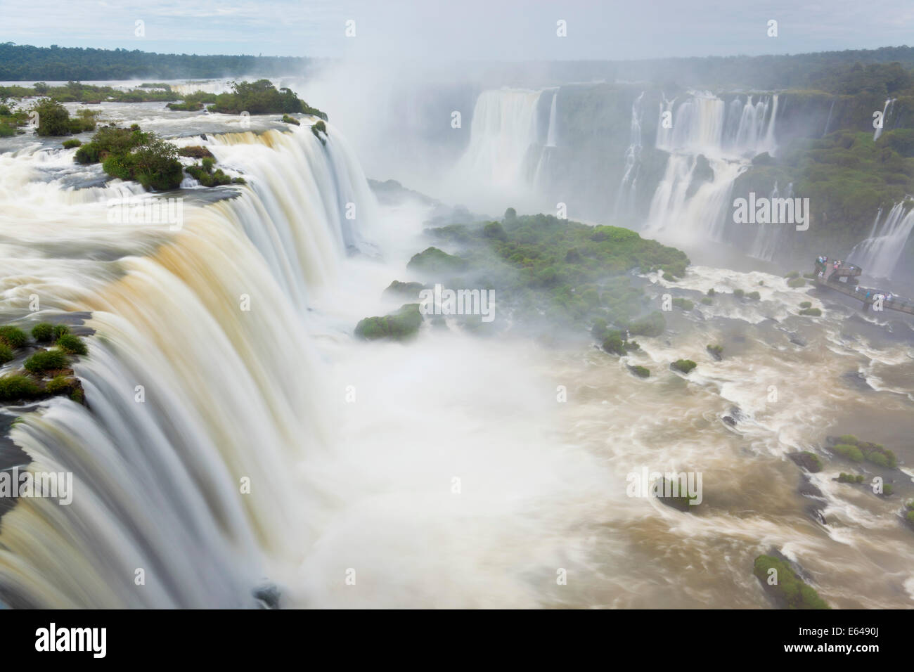 Iguacu () Iguazu Falls, cataratta Foz do Iguacu, Parana, Parco Nazionale di Iguazu, Brasile Foto Stock