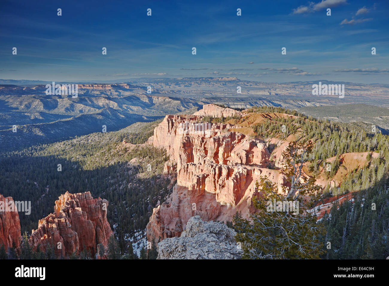 Rainbow Viewpoint. Bryce Canyon dello Utah, Stati Uniti d'America. Foto Stock