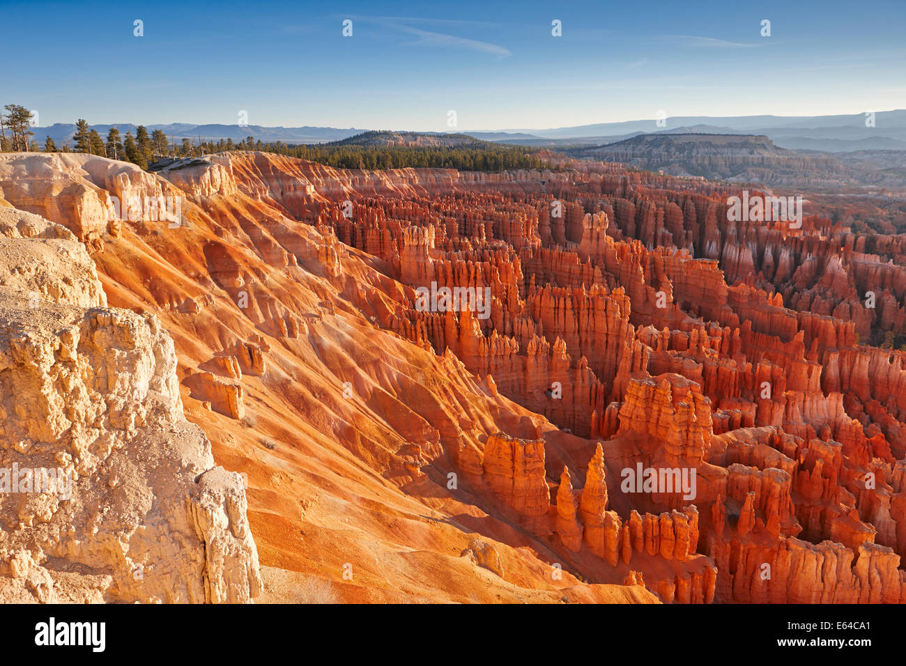 Vista panoramica dal punto di ispirazione nel Bryce Canyon. Utah, Stati Uniti d'America. Foto Stock