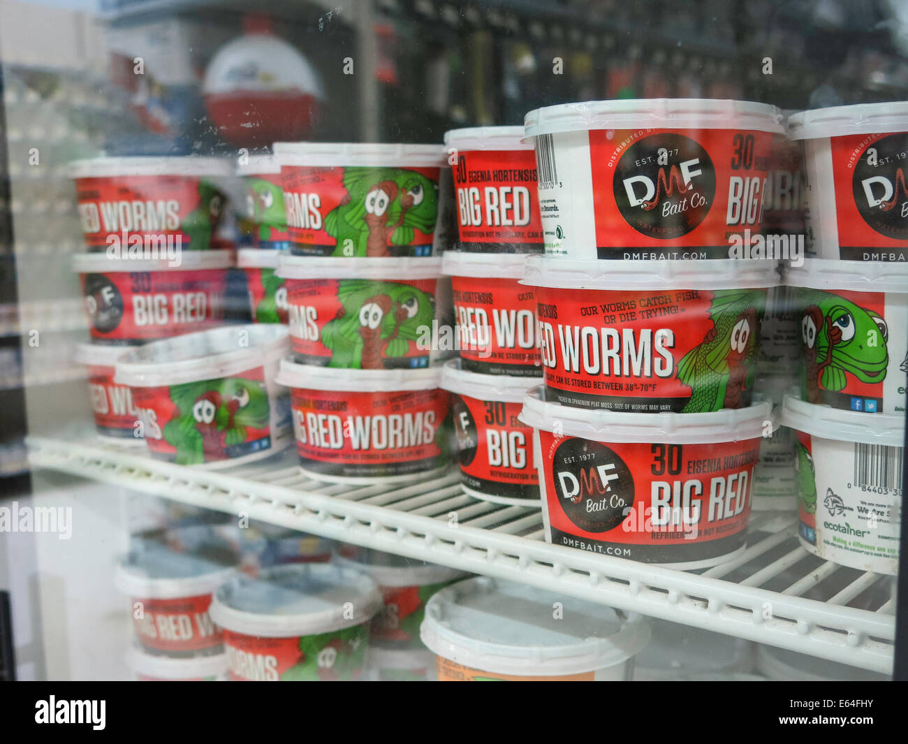 Worm scambiatore di calore esca, Walmart Discount Department Store, STATI UNITI D'AMERICA Foto Stock