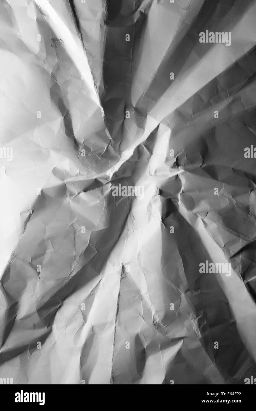 Carta sgualcita, può essere utilizzato come sfondo Foto Stock