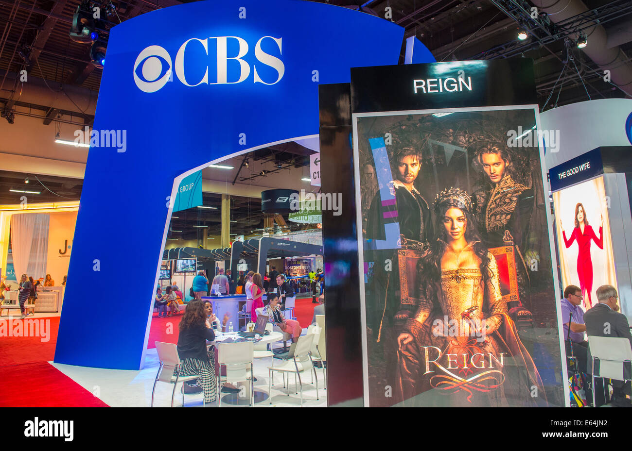 LAS VEGAS - Giugno 17 : la CBS stand al Licensing Expo in Las Vegas , Nevada il 17 giugno 2014. Foto Stock