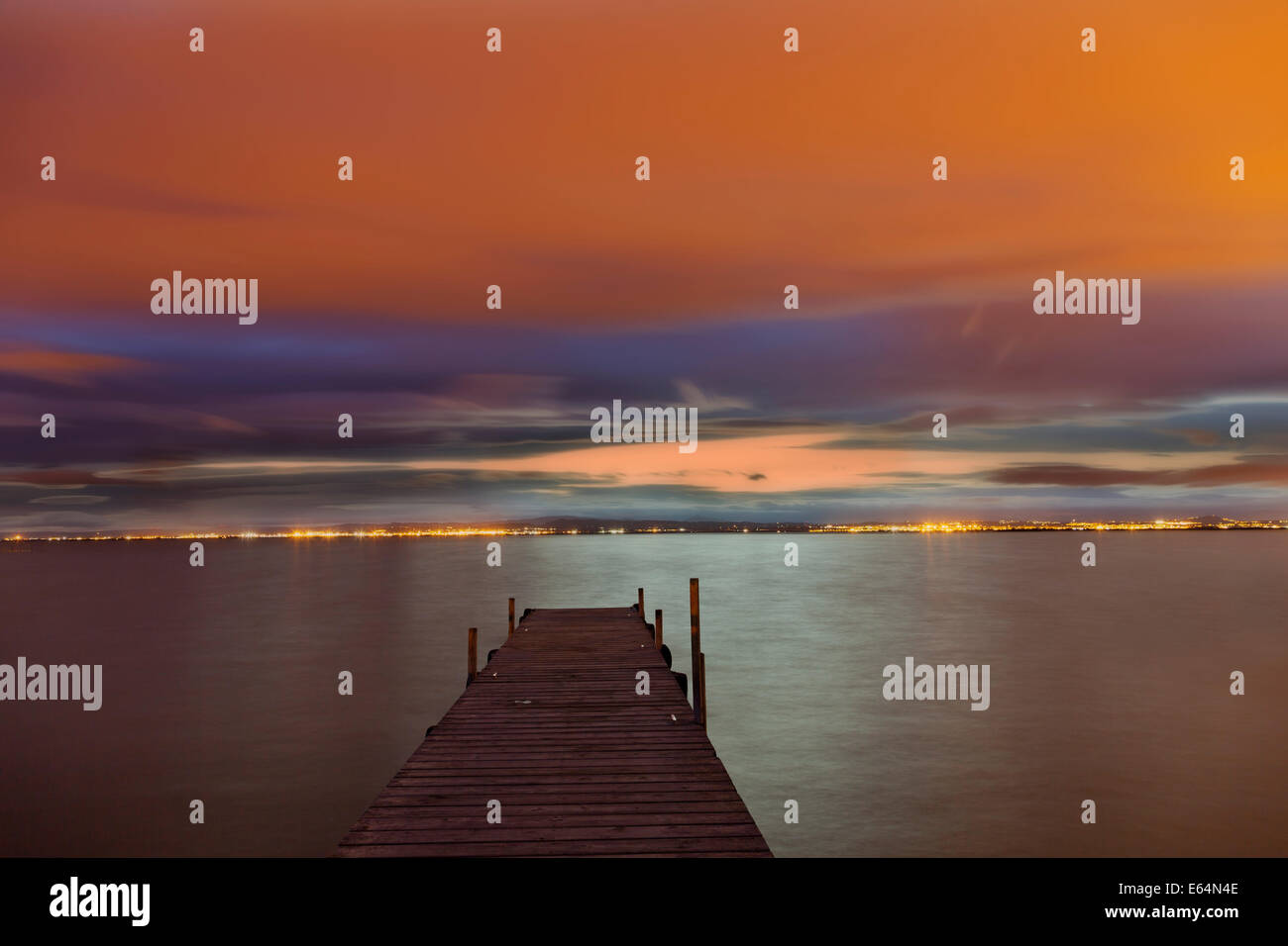 Lago Albufera di Valencia. Spagna Foto Stock