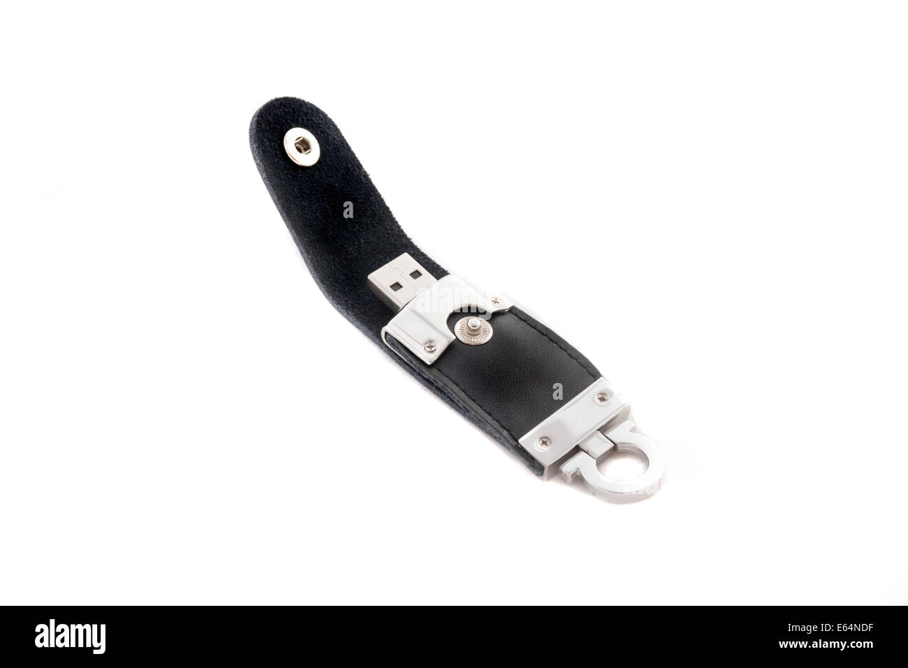 Disco flash drive isolato. Foto Stock