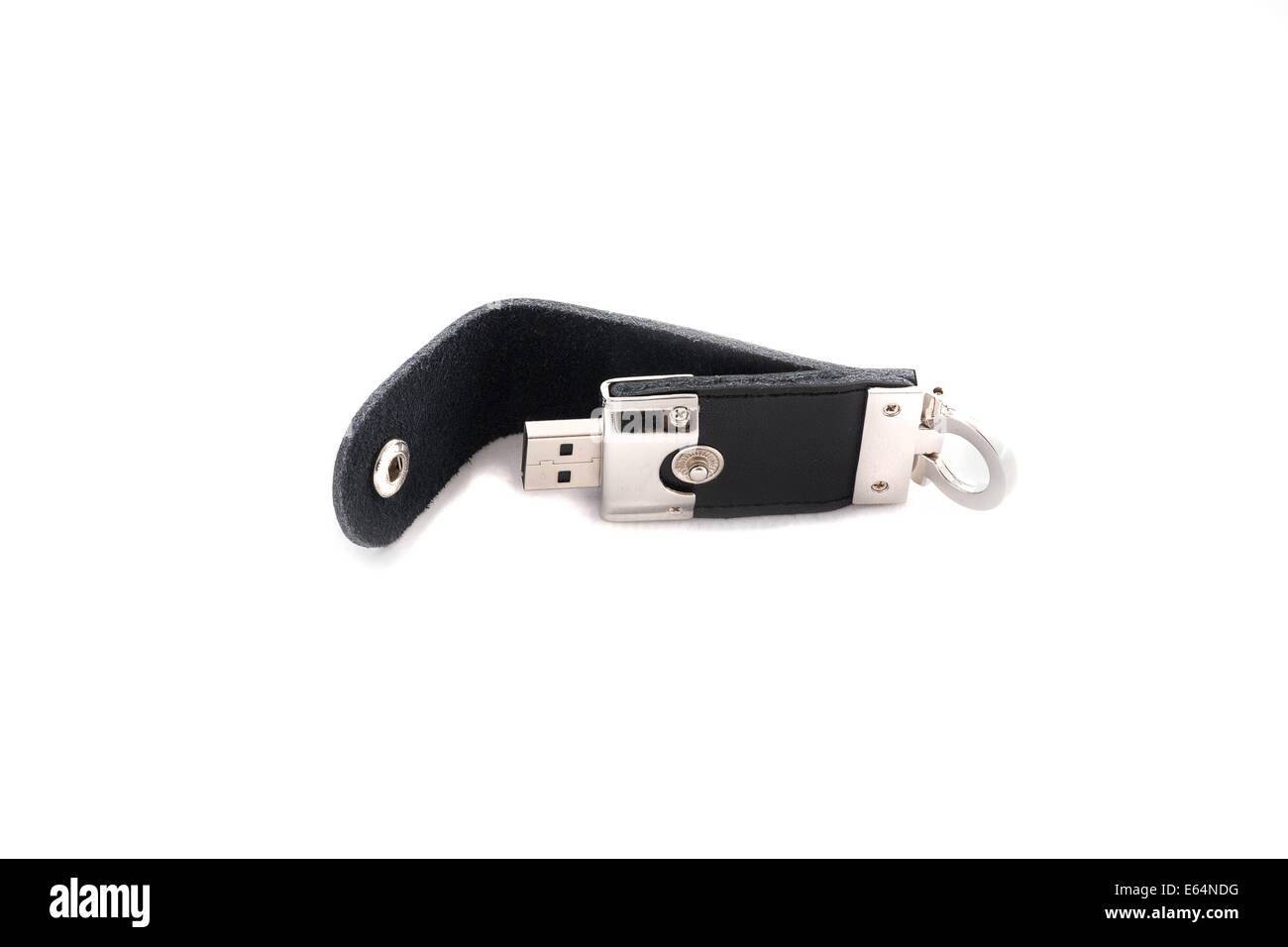 Disco flash drive isolato. Foto Stock