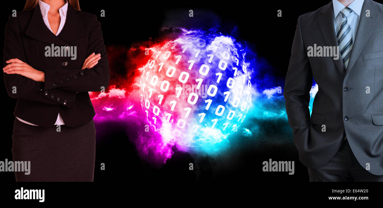 Imprenditore e imprenditrice Foto Stock