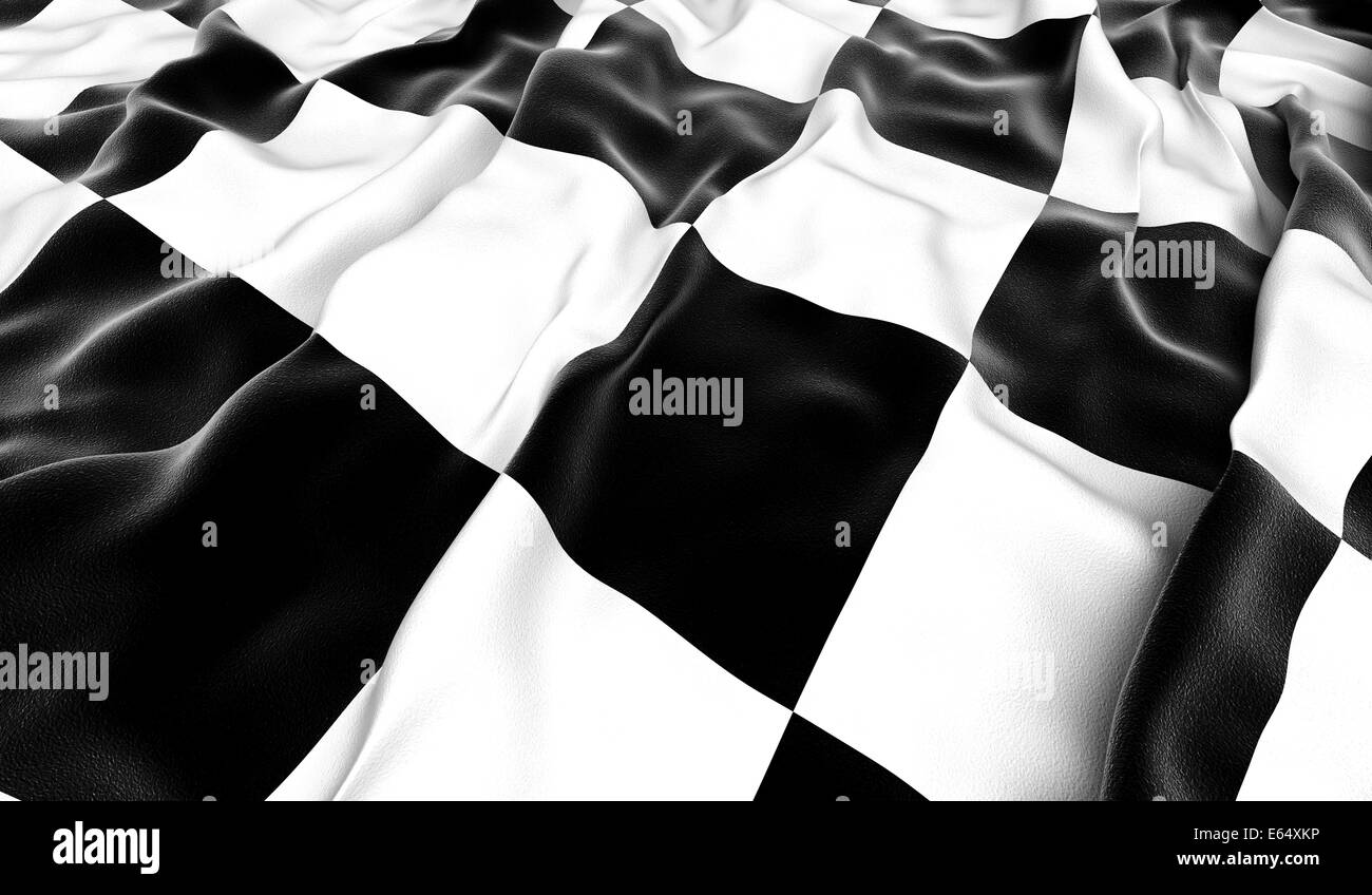 Bandiera a scacchi - 3D render Foto Stock