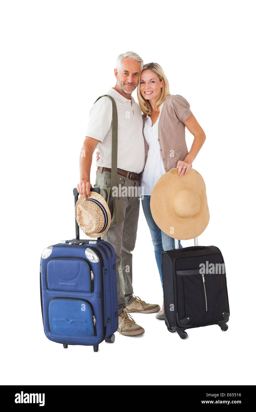 Coppia felice pronto per andare in vacanza Foto Stock