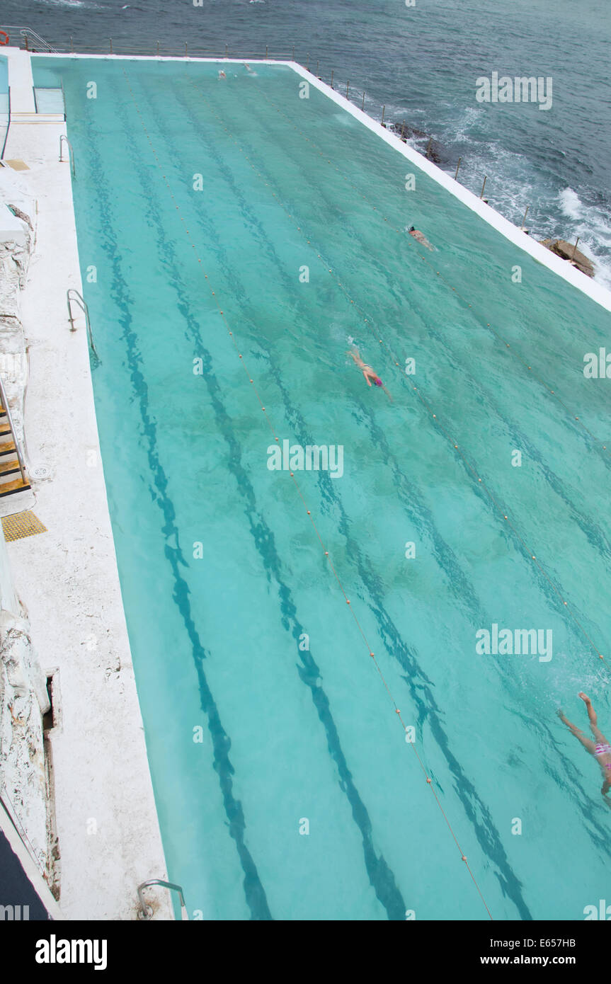 Bondi terme piscina - Sydney, Nuovo Galles del Sud, Australia Foto Stock