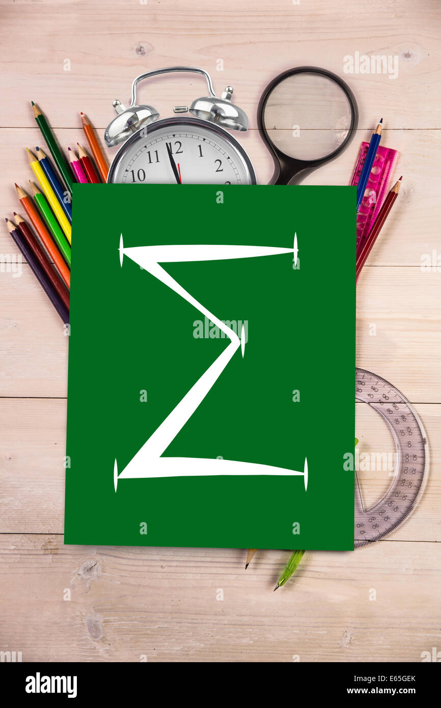 Immagine composita del Simbolo somma Foto Stock