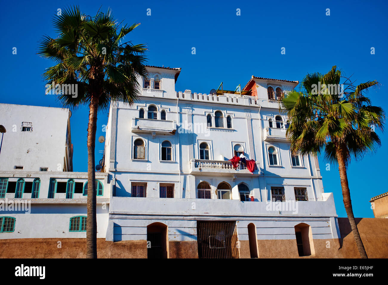 Il Marocco, Casablanca, Toscana Palace, la vecchia Medina, 1910 Foto Stock