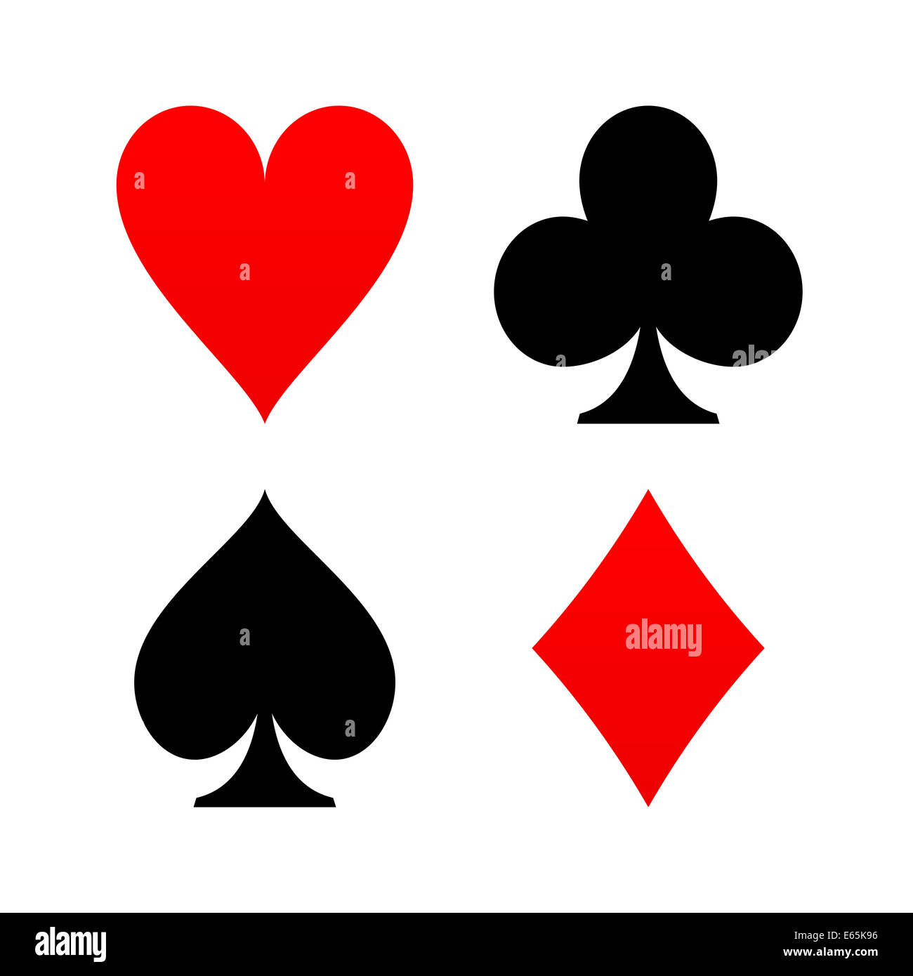 Tute di carta di colore rosso e nero Foto Stock