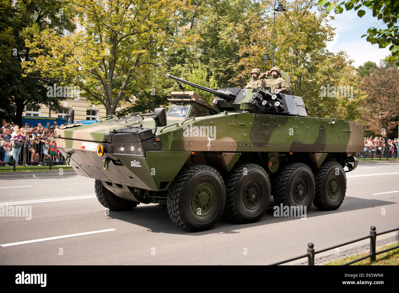 Parata militare a Varsavia Foto Stock