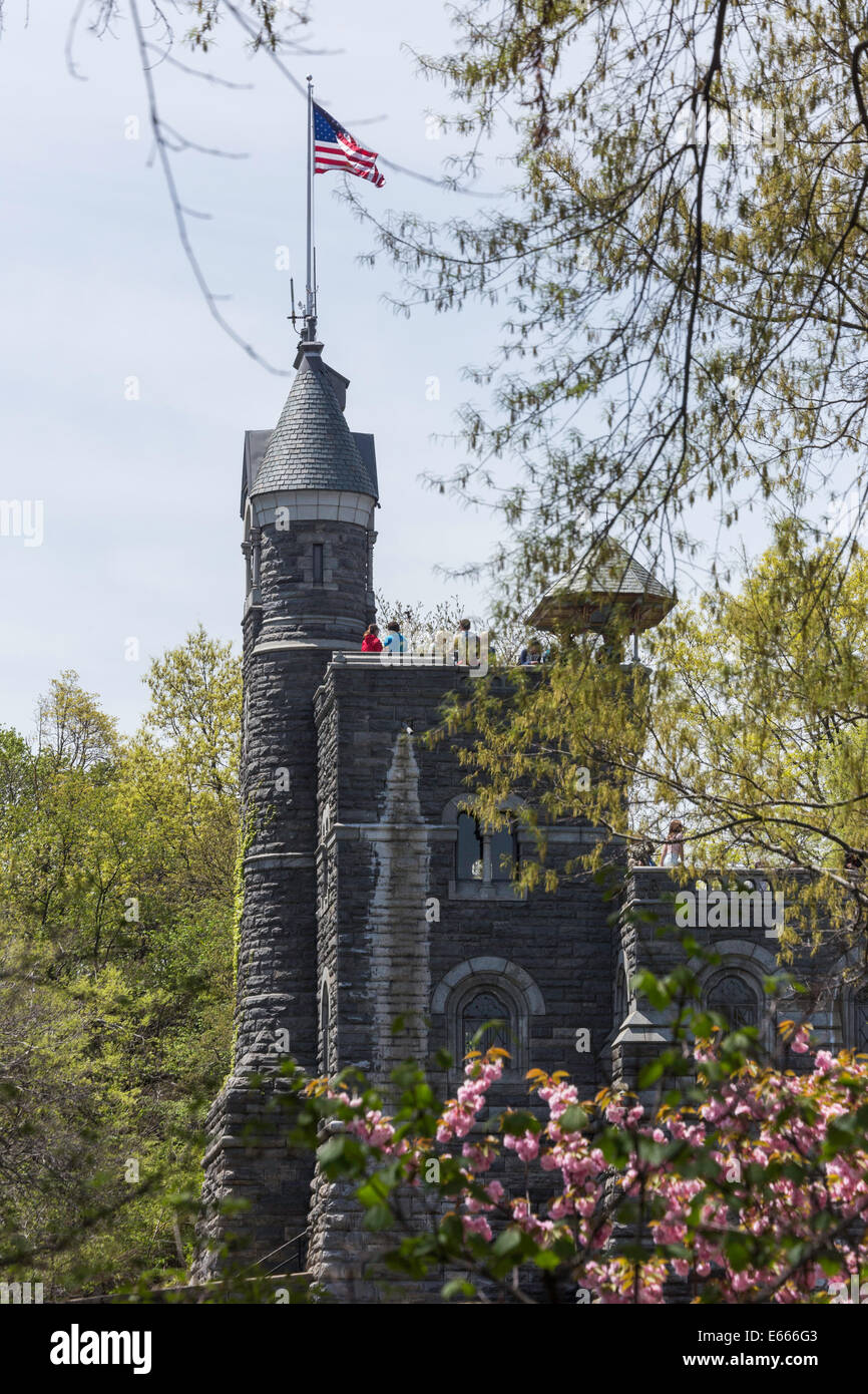 Castello del Belvedere, al Central Park di New York Foto Stock