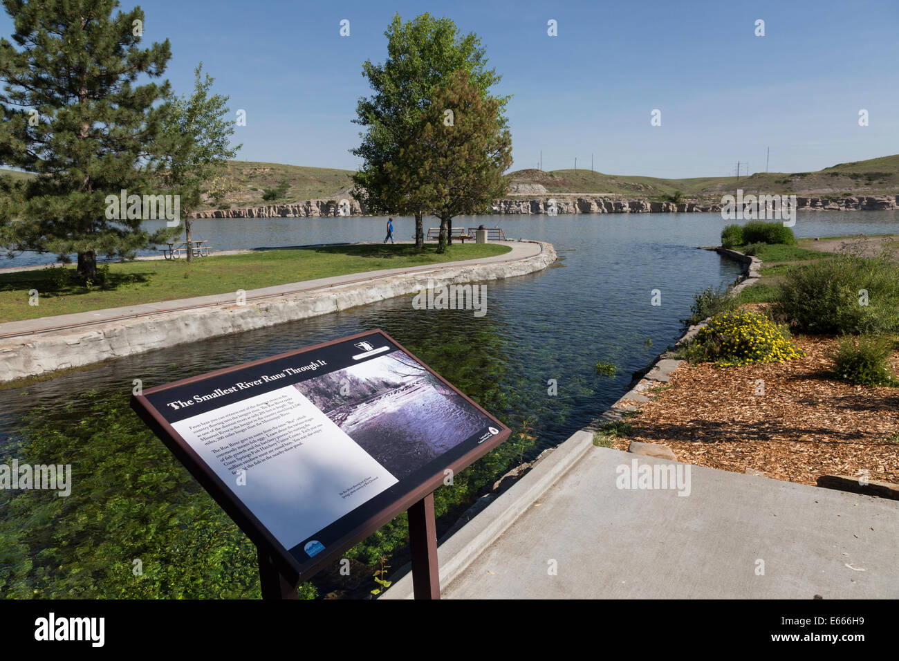 Giant Springs State Park, Great Falls, Montana, USA Foto Stock