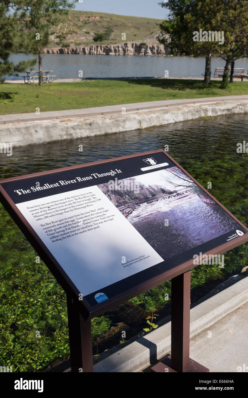 Giant Springs State Park, Great Falls, Montana, USA Foto Stock