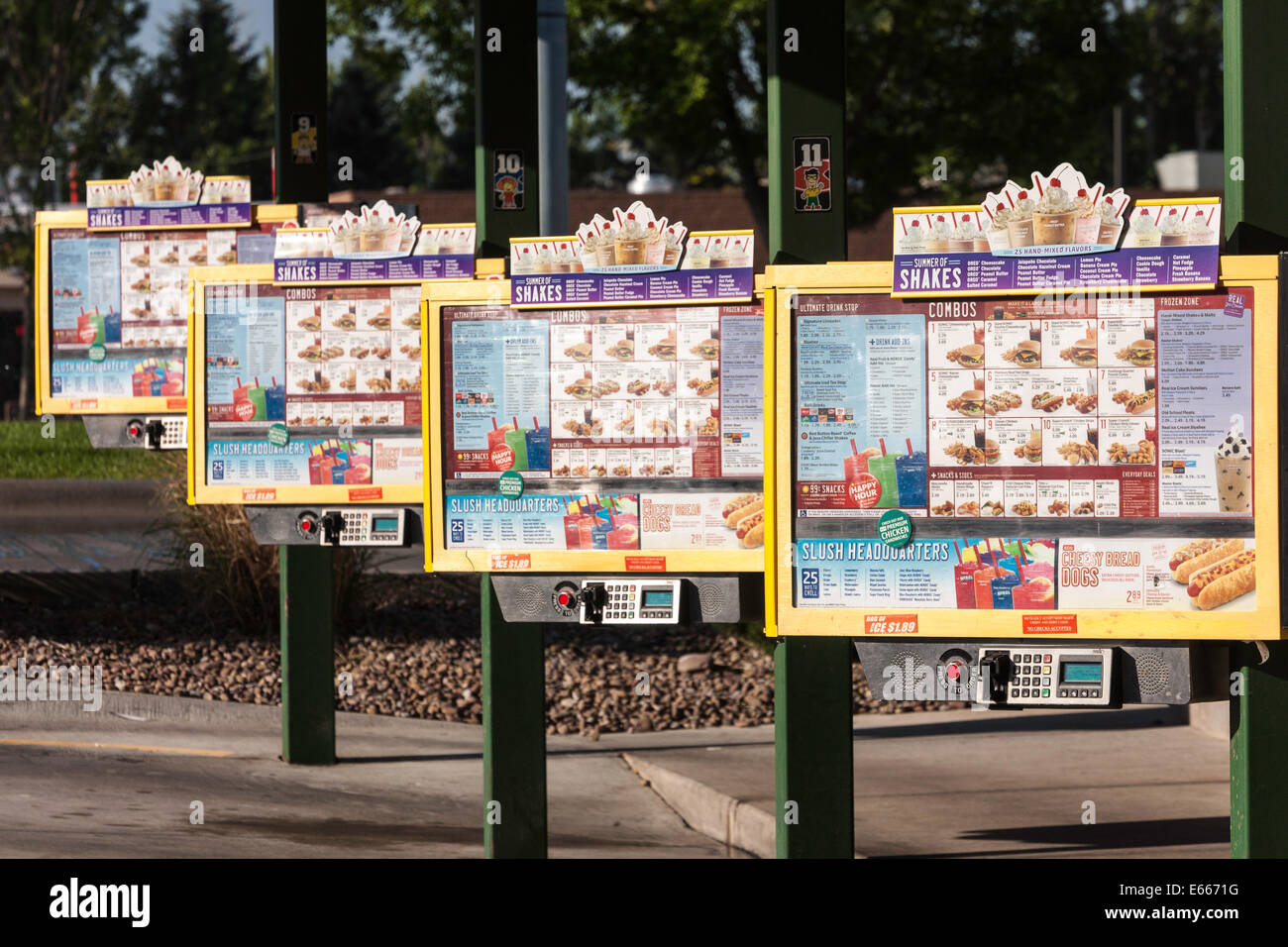 Sonic Drive-in ristorante, Montana, USA Foto Stock