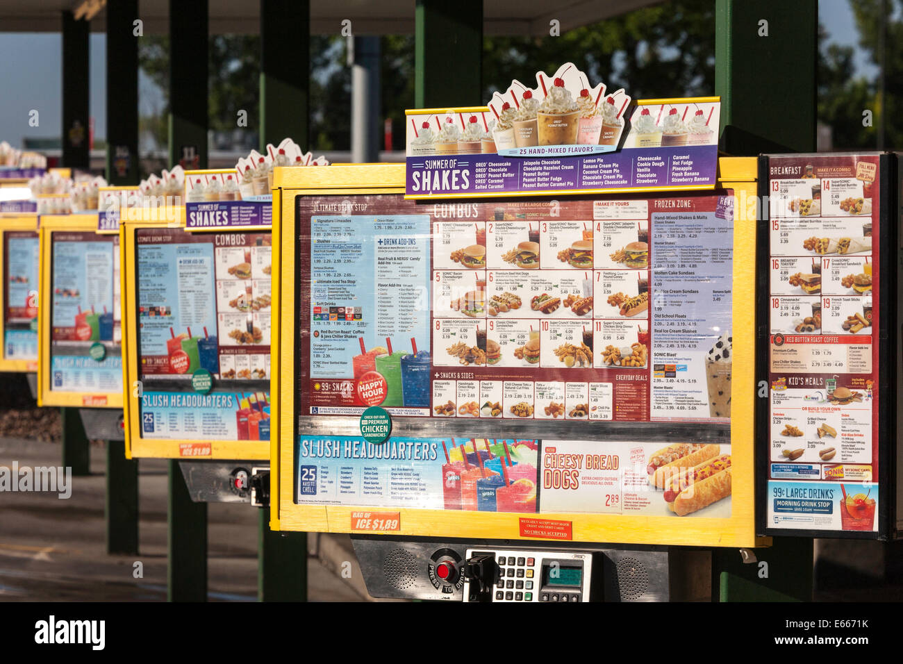 Sonic Drive-in ristorante, Montana, USA Foto Stock