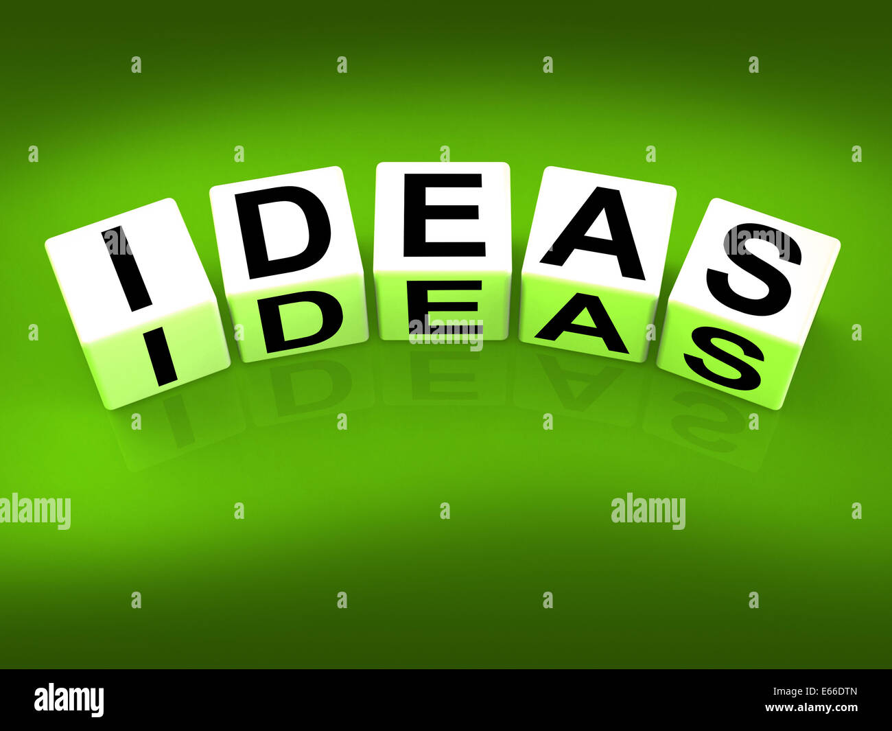 Blocchi di idee significato Pensieri Pensiero e percezione Foto Stock