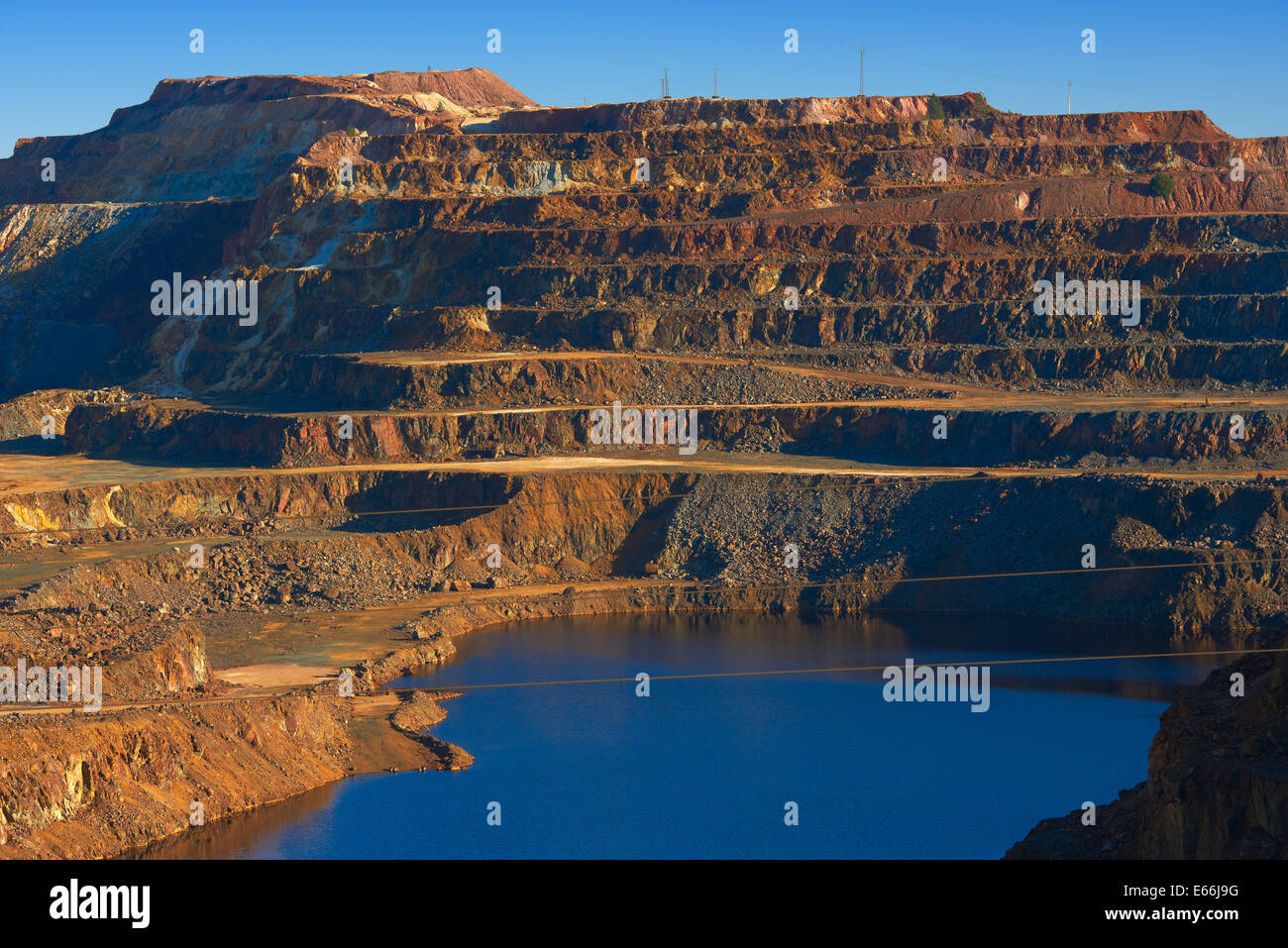 Rio Tinto Rio Tinto miniere, provincia di Huelva, Andalusia, Spagna Foto Stock