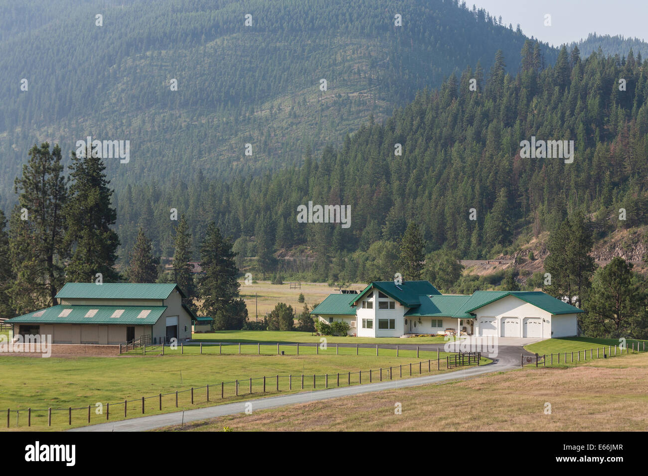 Casa di lusso in Montana,USA Foto Stock