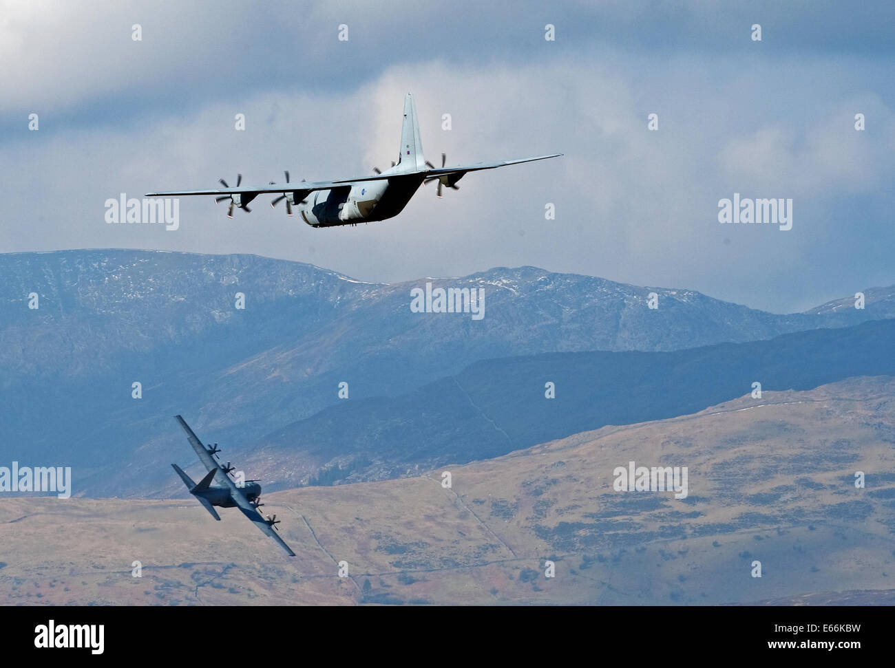 Il C-130 Hercules velivoli da trasporto tattico è il cavallo di battaglia della RAF nel settore dei trasporti aerei (A) flotta ed è in base a RAF Lyneha Foto Stock