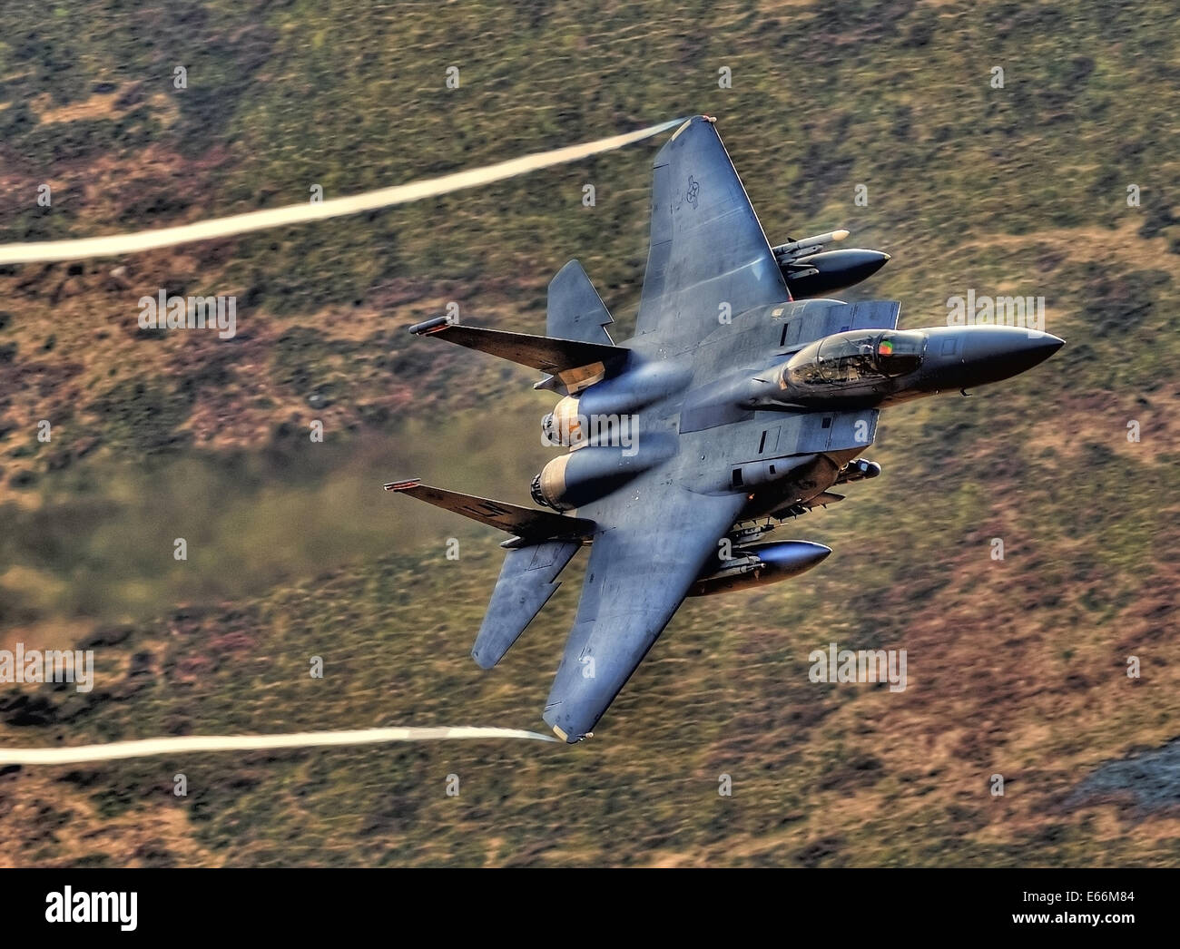 F-15E Strike Eagle è una American all-weather attacco a terra strike fighter. Essa è stata progettata negli anni ottanta per long-range, alta Foto Stock