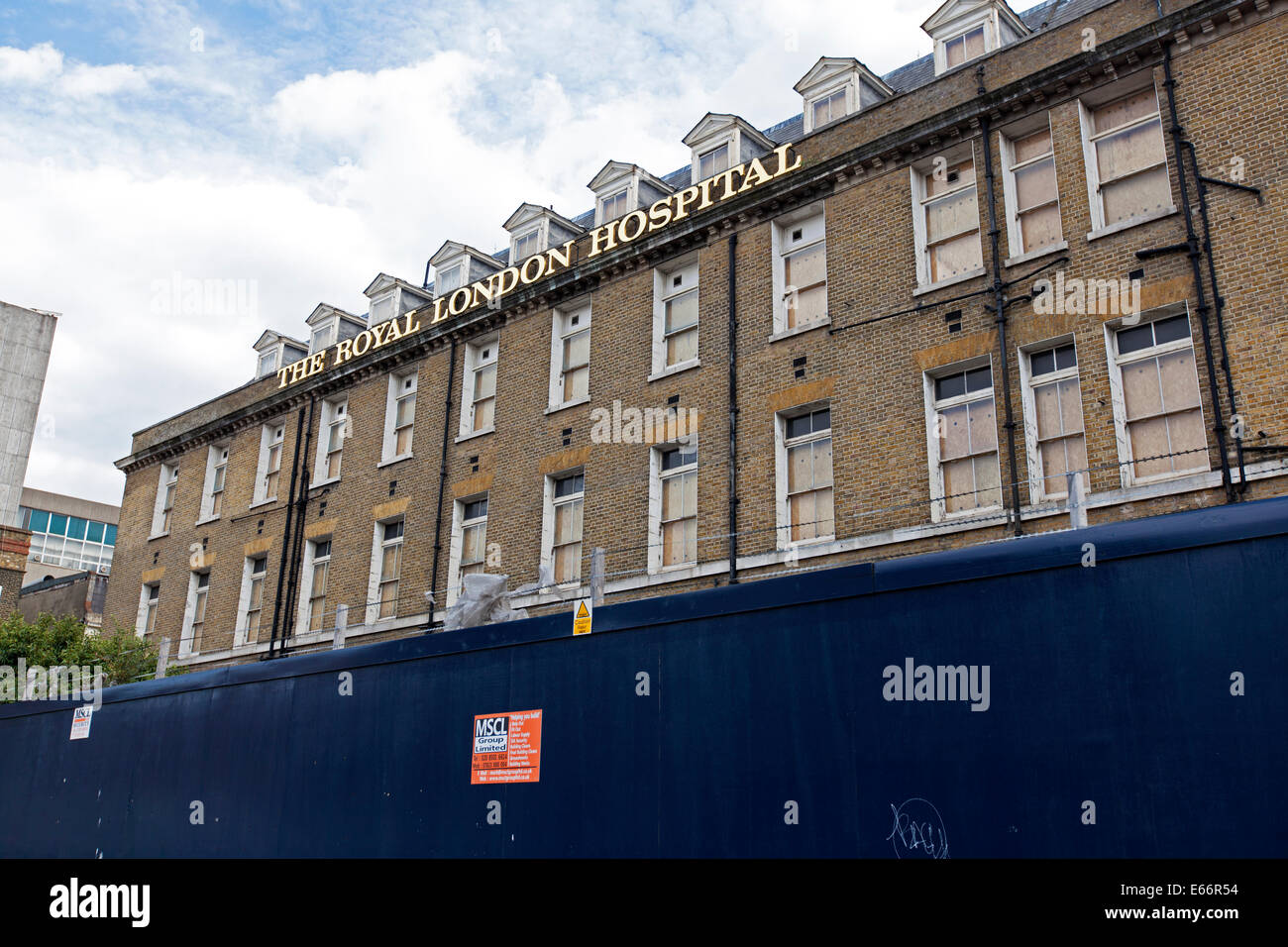 Whitechapel, UK. 16 Ago, 2014. Il Royal Hospital di Londra, Whitechapel, London, England, Regno Unito Credito: Simon Balson/Alamy Live News Foto Stock
