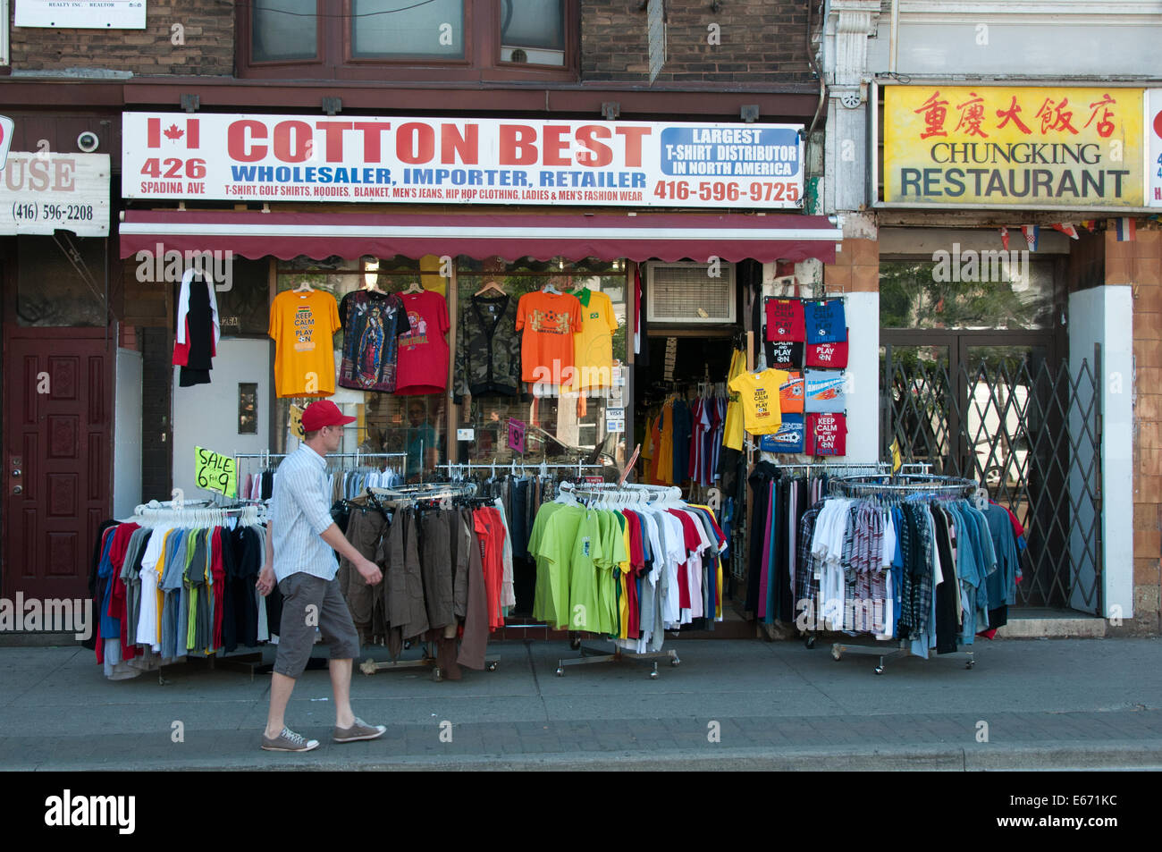 Negozi Chinatown Spadina Avenue Toronto Foto Stock