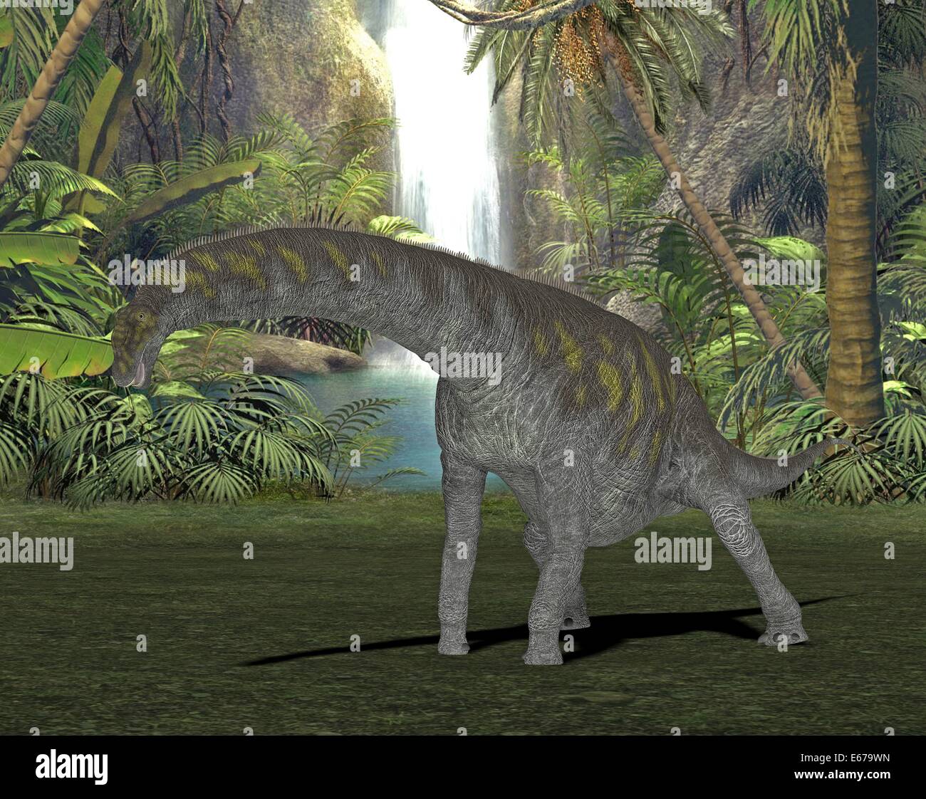 Dinosaurier Argentinosaurus / Argentinosaurus dinosauro Foto Stock