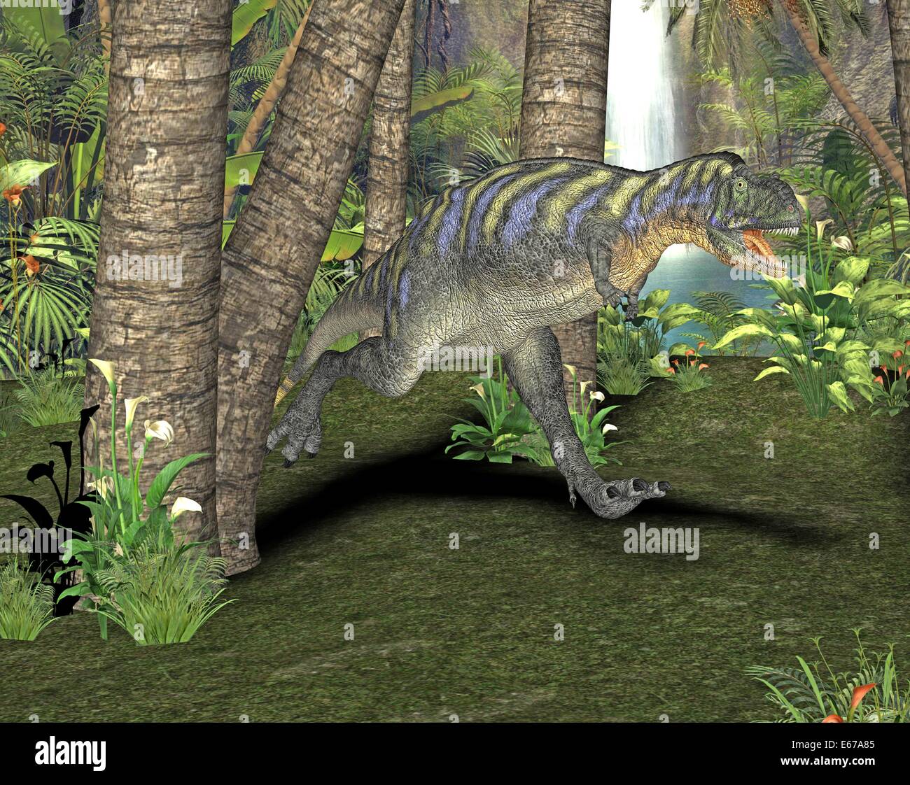 Dinosaurier Aucasaurus / Aucasaurus dinosauro Foto Stock
