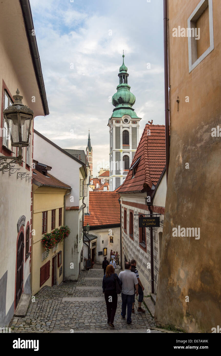 Cesky Krumlov, Repubblica Ceca Foto Stock