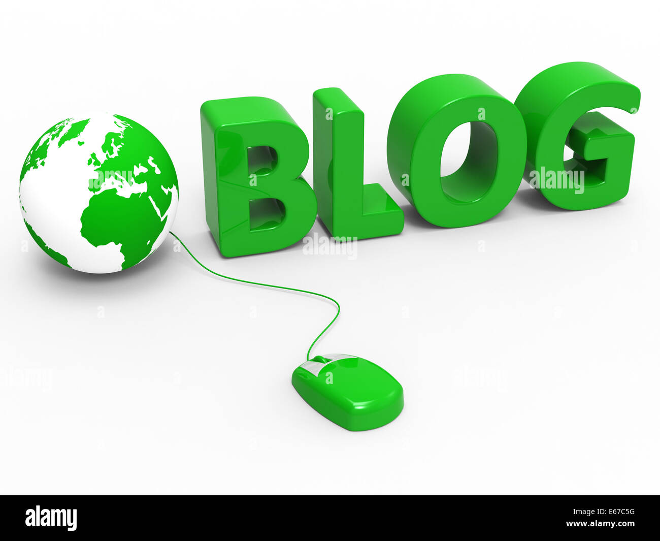 Internet Blog che rappresentano il World Wide Web e sito Web Foto Stock