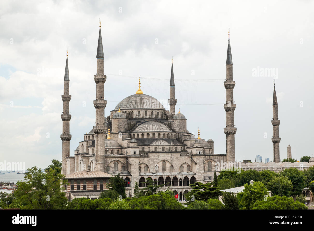 La Moschea Blu di Istanbul Foto Stock