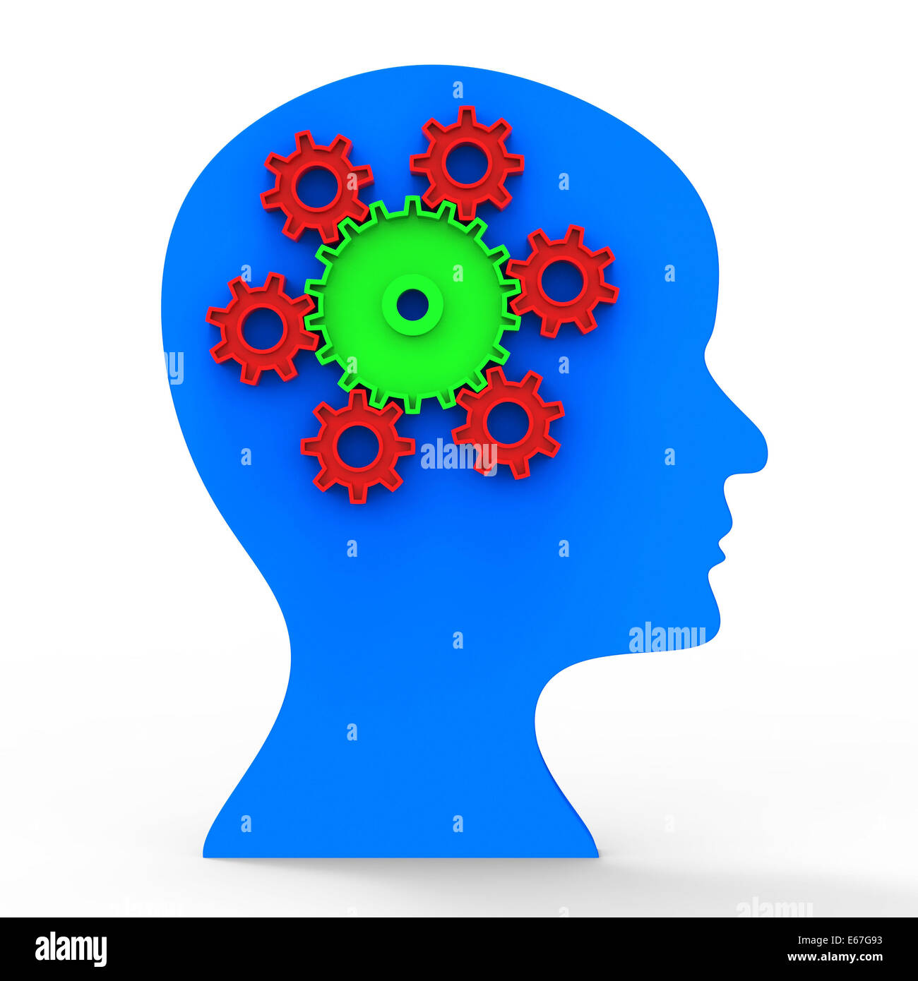 Pensare al cervello concetto significato riflettere e pensare Foto Stock